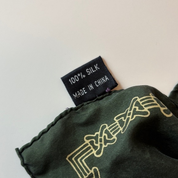 100% Silk Vintage | Colorful Scarf with Nautical Design - Picture 2 of 5